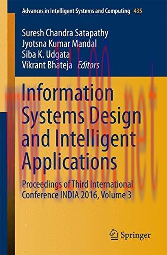 [FOX-Ebook]Information Systems Design and Intelligent Applications, Volume 3