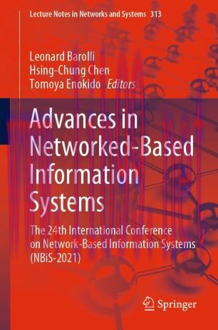 Advances in Networked-Based Information Systems