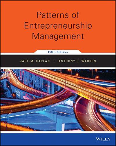 (PDF)Patterns of Entrepreneurship Management, 5th Edition