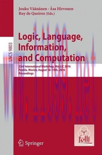 [FOX-Ebook]Logic, Language, Information, and Computation