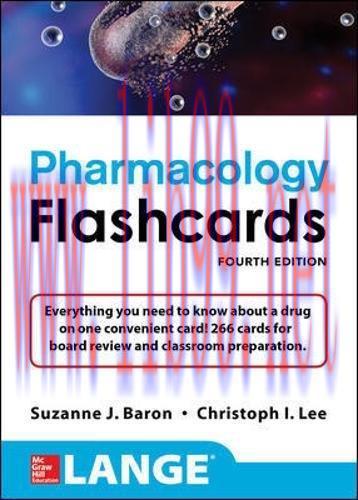 [AME]Lange Pharmacology Flashcards, Fourth Edition (ORIGINAL PDF from_ Publisher)