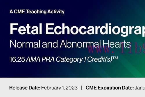 [AME]2023 Fetal Echocardiography: Normal and Abnormal Hearts (Videos)