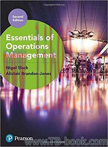 Essentials of Operations Management 2nd Edition by Nigel Slack And Alistair Brandon Jones 课本