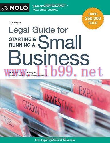 [FOX-Ebook]Legal Guide for Starting & Running a Small Business, 15th Edition