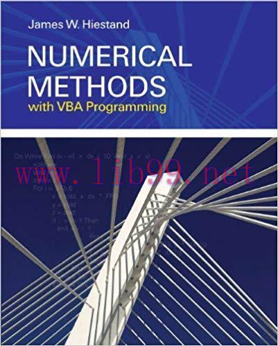 Numerical Methods with VBA Programming 1st Edition