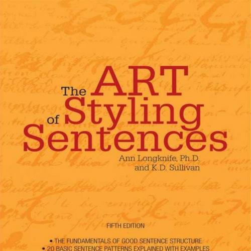 Art of Styling Sentences 5th Edition