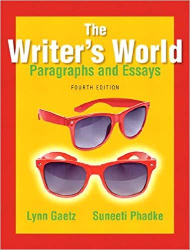 (PDF)The Writer&rsquo;s World Paragraphs and Essays 4th Edition