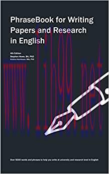 (PDF)PhraseBook for Writing Papers and Research in English