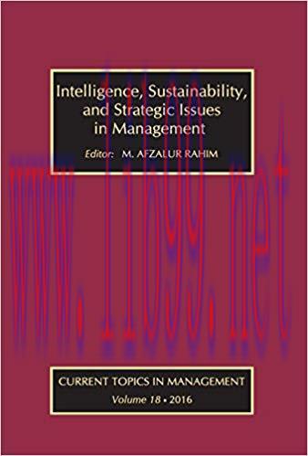 (PDF)Intelligence, Sustainability, and Strategic Issues in Management: Current Topics in Manage...