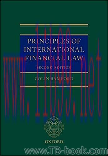 Principles of International Financial Law 2nd Edition by Colin Bamford 课本