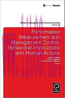 (PDF)Performance Measurement and Management Control: Behavioral Implications and Human Actions ...