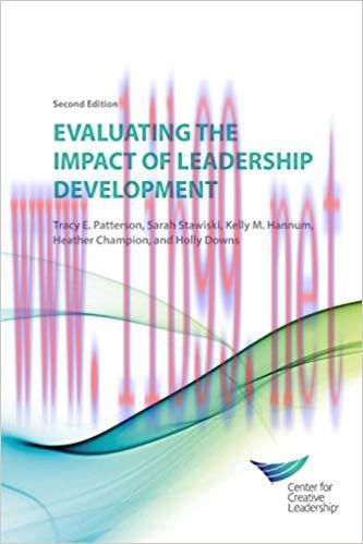 (PDF)Evaluating the Impact of Leadership Development &ndash; 2nd Edition 2nd ed. Edition
