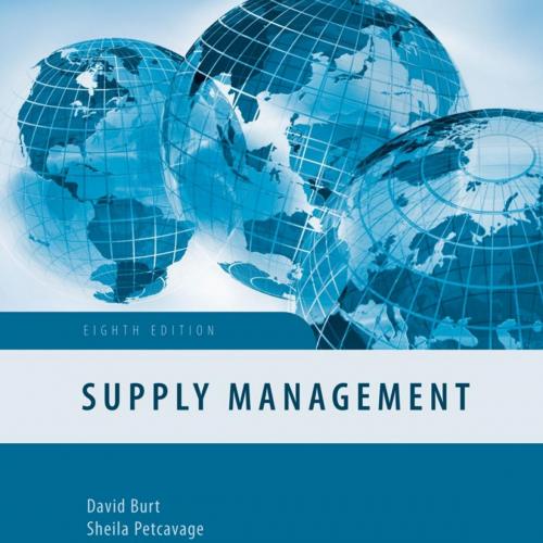 Supply Management 8th Edition by David Burt