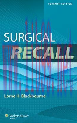 [AME]Surgical Recall, 7th Edition (Recall Series) (ORIGINAL PDF from_ Publisher)