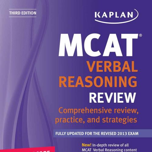 Kaplan MCAT Verbal Reasoning and Writing Review (Kaplan MCAT Verbal Reasoning & Writing)