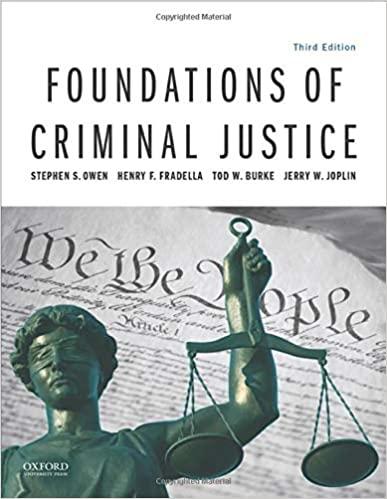 Foundations of Criminal Justice 3rd Edition