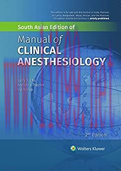 [AME]Manual of Clinical Anesthesiology South Asian Edition, 2ed (Original PDF)