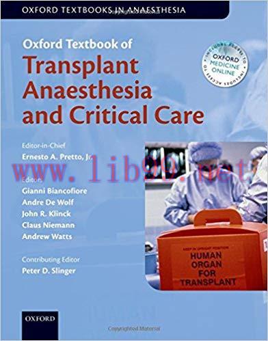 [PDF]Oxford Textbook of Transplant Anaesthesia and Critical Care