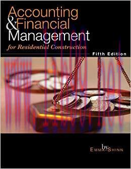 Accounting and Financial Management for Residential Construction, 5th Edition
