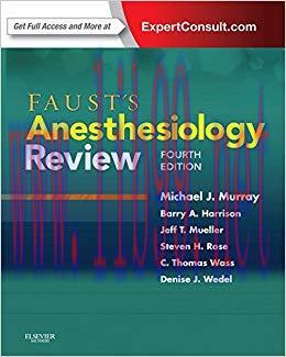(PDF)Faust&rsquo;s Anesthesiology Review E-Book 4th Edition