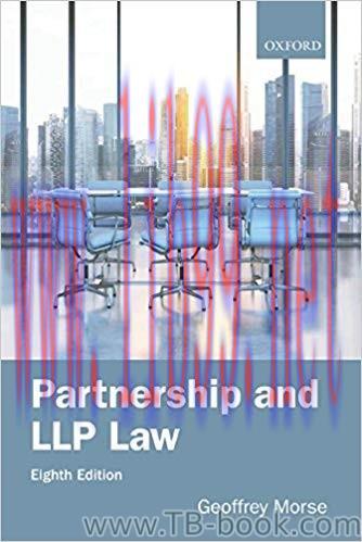 Partnership and LLP Law 8th Edition by Geoffrey Morse 课本