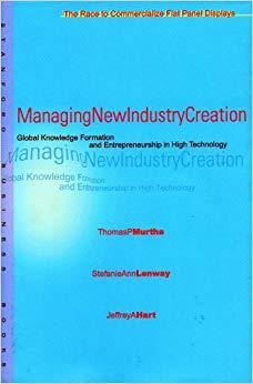(PDF)Managing New Industry Creation Global Knowledge Formation and Entrepreneurship in High Tec...