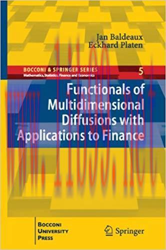 (PDF)Functionals of Multidimensional Diffusions with Applications to Finance (Bocconi & Springe...