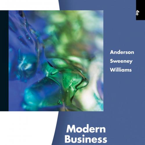 Modern Business Statistics with Microsoft Excel 4th Edition - Wei Zhi