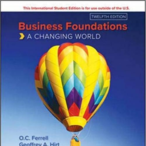 Business Foundations A Changing World 12th By O. C. Ferrell - avtar