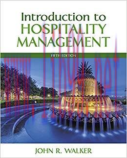 (PDF)Introduction to Hospitality Management (2-downloads) 5th Edition, Kindle Edition