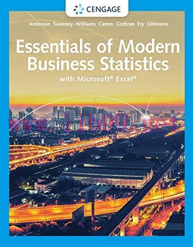 [FOX-Ebook]Essentials of Modern Business Statistics with Microsoft Excel, 8th Edition