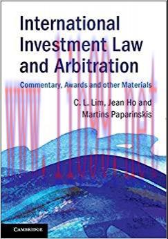 (PDF)International Investment Law and Arbitration: Commentary, Awards and other Materials