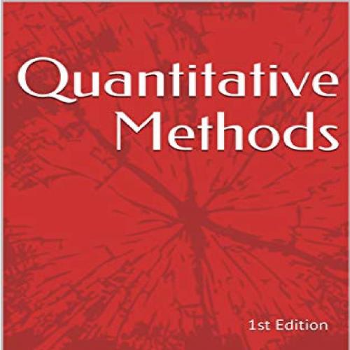 Quantitative Methods 1st Editi - Joshua Price