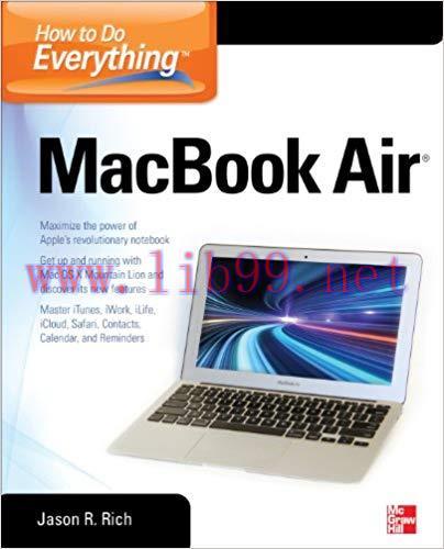 How to Do Everything MacBook Air 1st Edition,