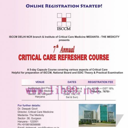 [AME]ISCCM 7th Annual Critical Care Refresher Course 2019 (CME VIDEOS)