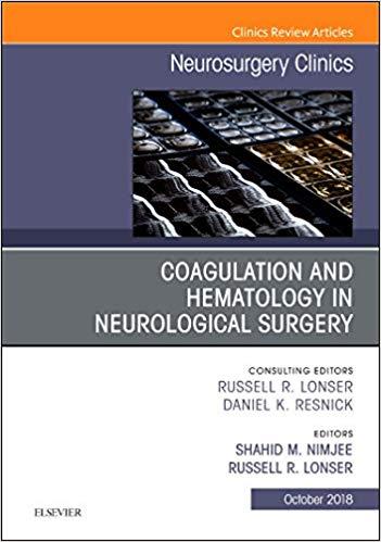 Coagulation and Hematology in Neurological Surgery