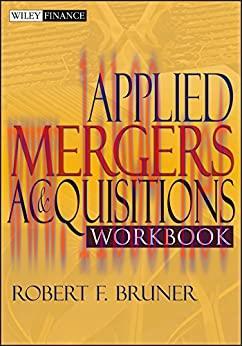 (PDF)Applied Mergers and Acquisitions Workbook (Wiley Finance 175)