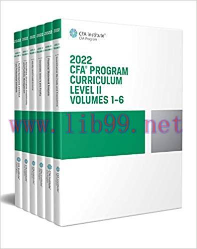 [PDF]2022 CFA Program Curriculum Level II Box Set 6 Books