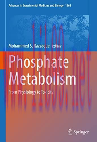 [AME]Phosphate Metabolism: From_ Physiology to Toxicity (Advances in Experimental Medicine and ...