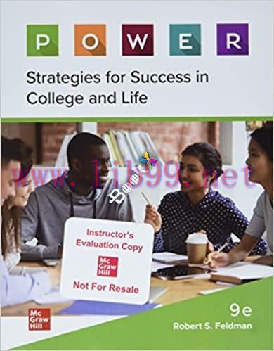 [PDF]Strategies for Success in College and Life 9TH EDITION [Robert S. Feldman]