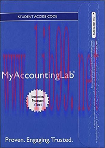 (PDF)MyAccountingLab&reg; with Pearson eText &mdash; Instant Access &mdash; for Horngren&rsquo;s Accounting, The Fina...