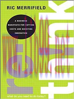 (PDF)Rethink: A Business Manifesto for Cutting Costs and Boosting Innovation 1st Edition