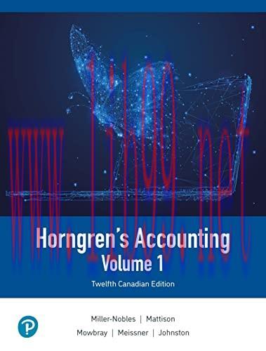 [PDF]Horngren&rsquo;s Accounting, Volume 1, 12th Canadian Edition