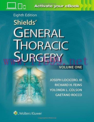[AME]Shields' General Thoracic Surgery, 8ed (ePUB)