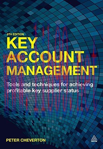 [FOX-Ebook]Key Account Management: Tools and Techniques for Achieving Profitable Key Supplier S...