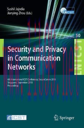 [FOX-Ebook]Security and Privacy in Communication Networks
