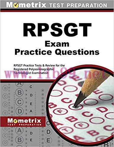 (PDF)RPSGT Exam Practice Questions (Second Set): RPSGT Practice Tests & Review for the Register...