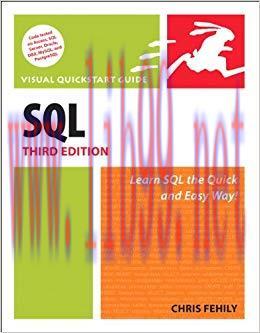 SQL: Visual QuickStart Guide 3rd Edition,