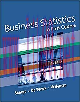 (PDF)Business Statistics: A First Course 3rd Edition by Norean R. Sharpe
