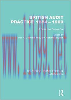 (PDF)British Audit Practice 1884-1900 (RLE Accounting): A Case Law Perspective (Routledge Libra...